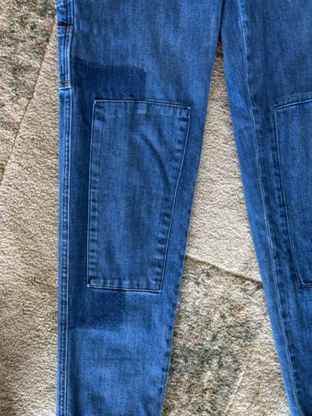 Anthropologie Blue Patchwork Boyfriend Jeans - Picture 14 of 15